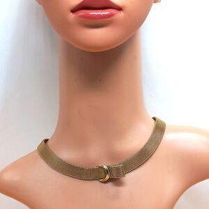 Vintage GROSSE 1958 Germany Mesh Choker Necklace Signed dated 15"